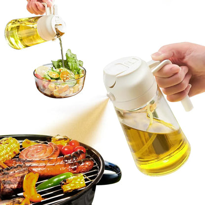 Versatile 2-in-1 Olive Oil Dispenser, Efficient