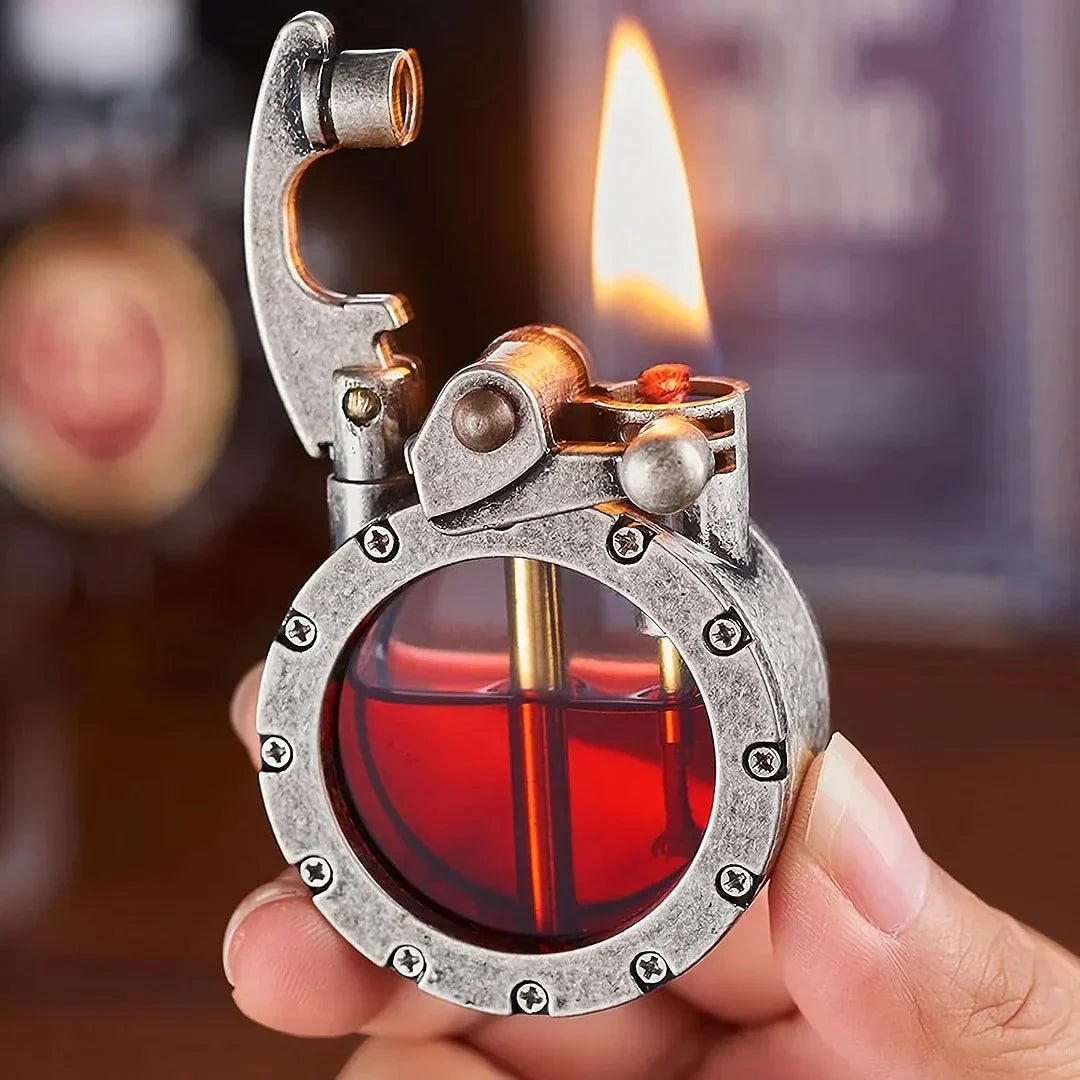 Stylish Fire Antique Transparent Kerosene Lighter