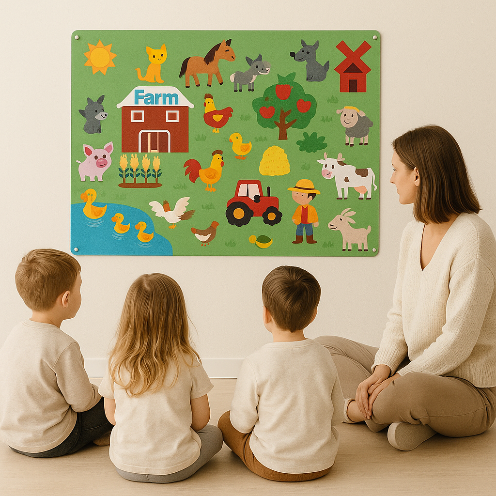 (done) Montessori Felt Board for Kids | Educational