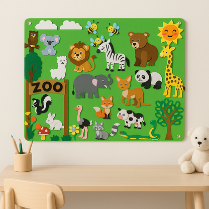 (done) Montessori Felt Board for Kids | Educational