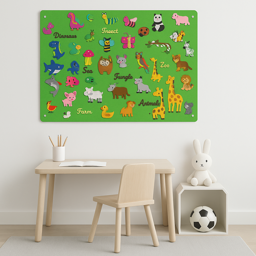 (done) Montessori Felt Board for Kids | Educational