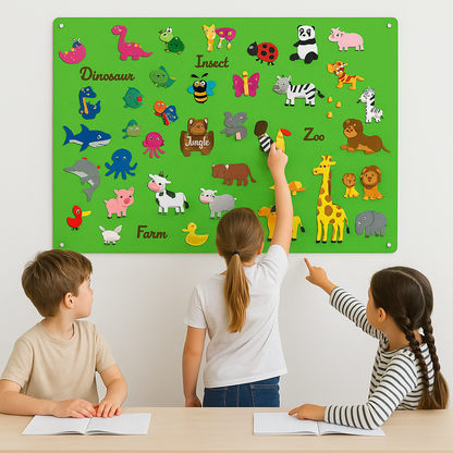(done) Montessori Felt Board for Kids | Educational