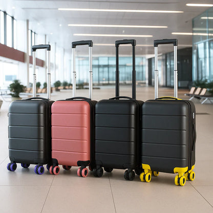 Durable suitcase wheel guard, protective design