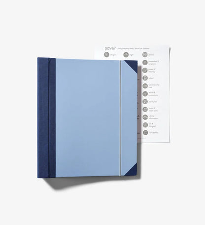 Document Binder With Organizer & Envelopes “In Case I Go Missing” Design