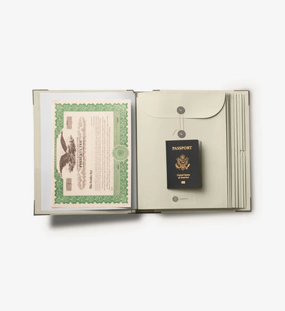 Document Binder With Organizer & Envelopes “In Case I Go Missing” Design