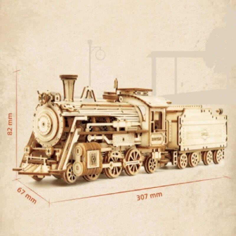 Intricate Wooden Mechanical Model Kit, Engaging Design