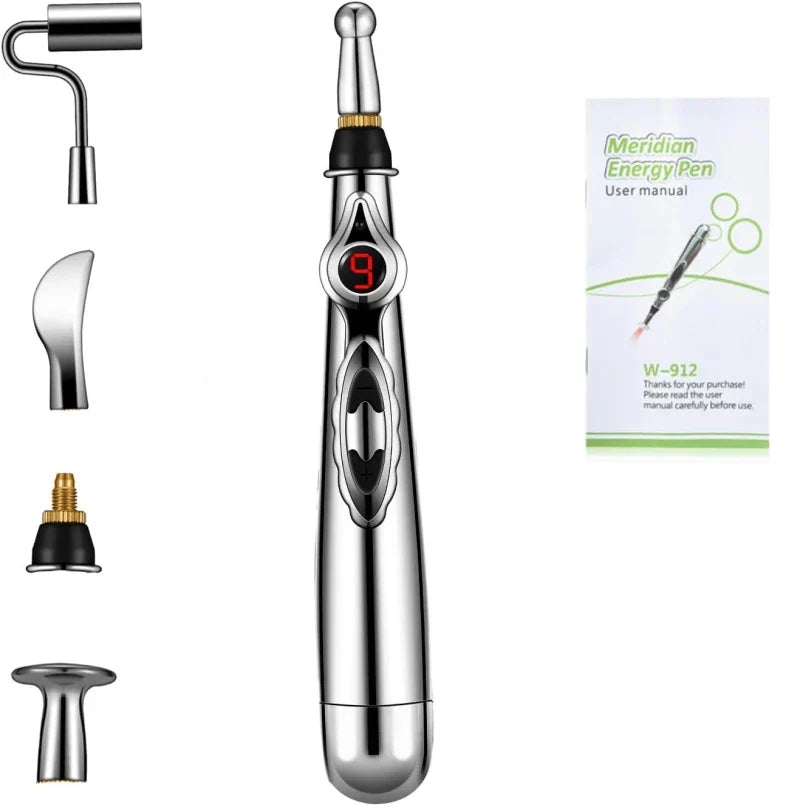 Electronic acupuncture device, meridian massage tool