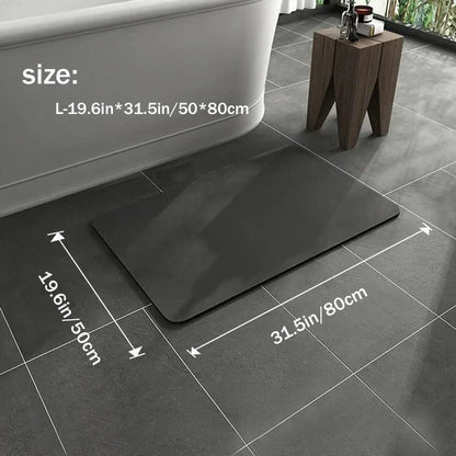 Non-Slip Bath Mat, Diatomite Design