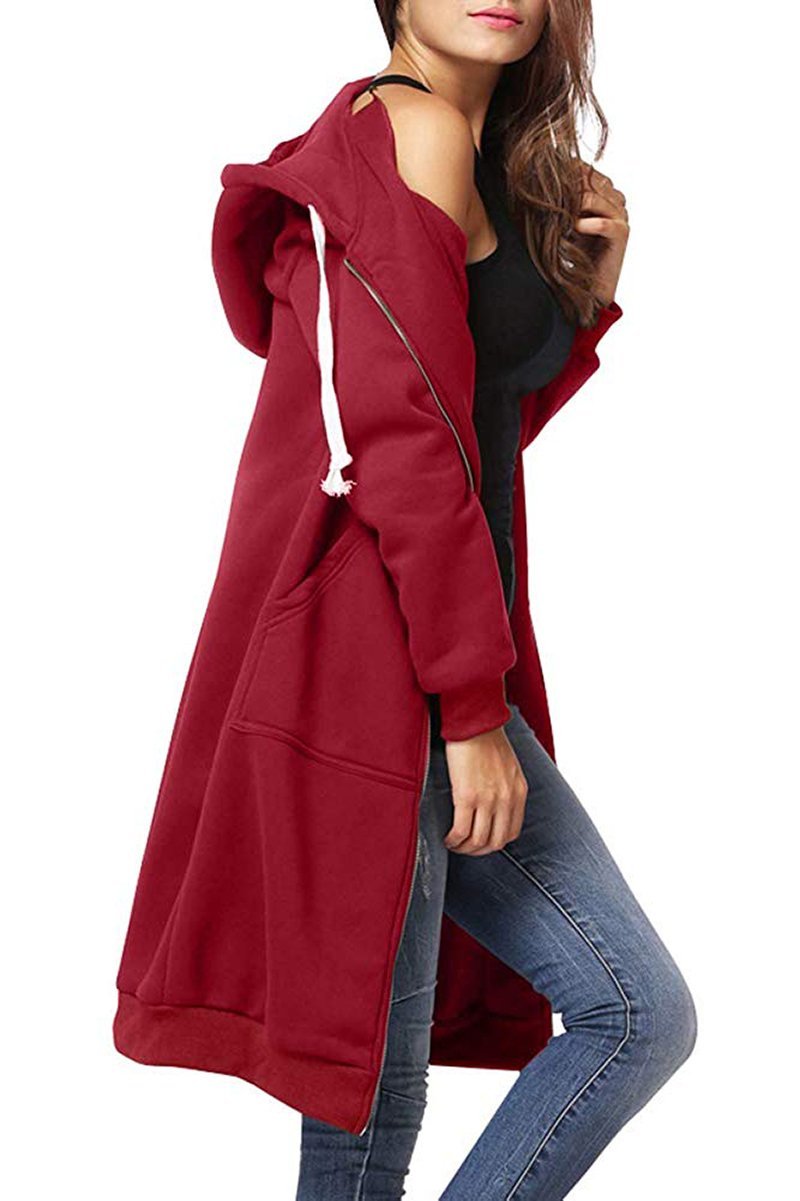 Women's Oversized Zip-Up Hoodie | Long Fit