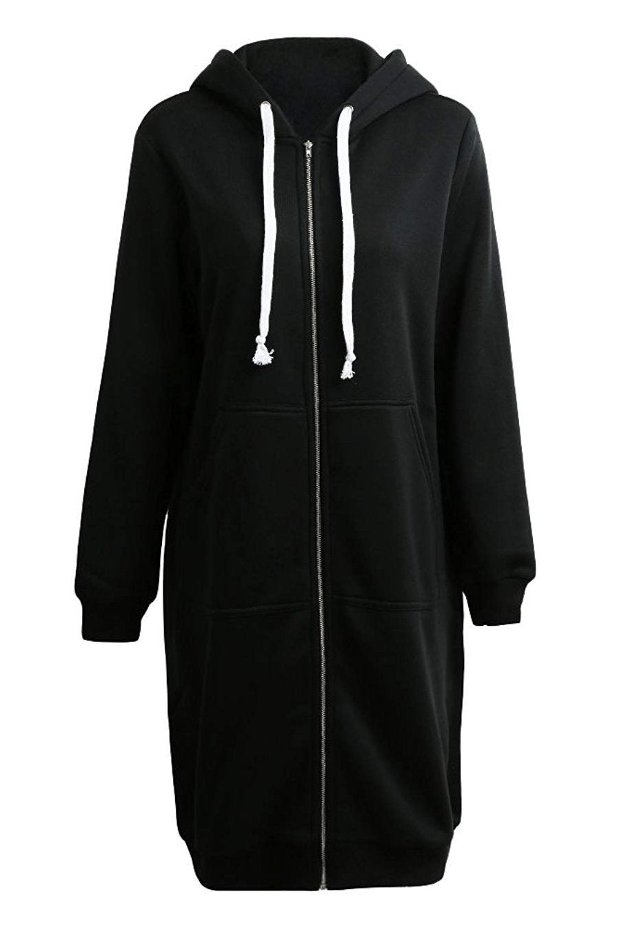 Women's Oversized Zip-Up Hoodie | Long Fit