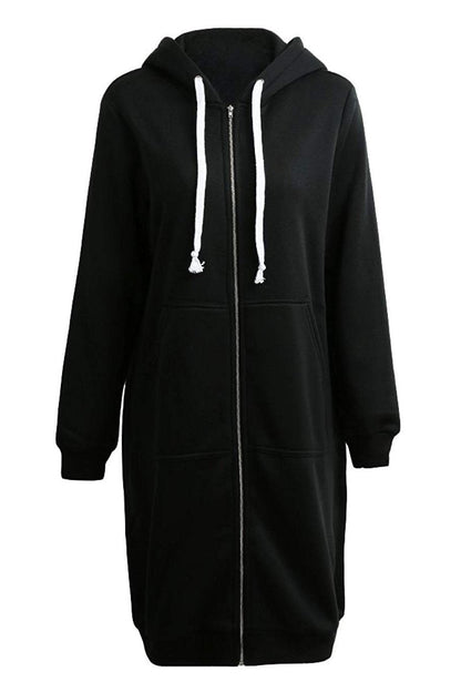 Women's Oversized Zip-Up Hoodie | Long Fit