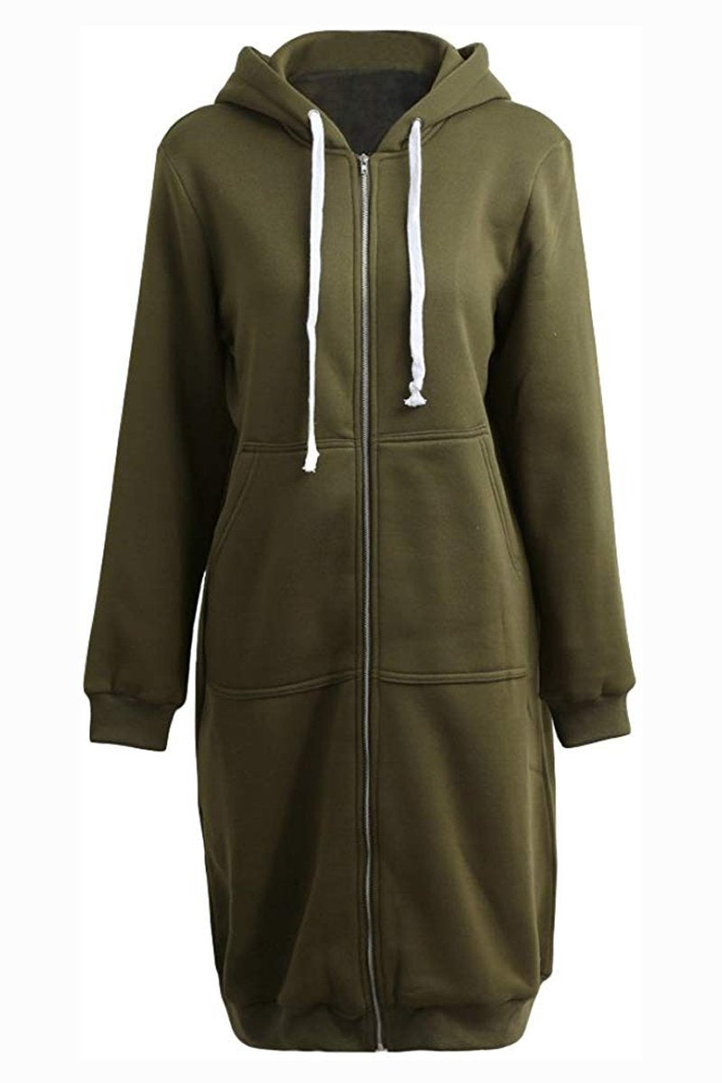 Women's Oversized Zip-Up Hoodie | Long Fit