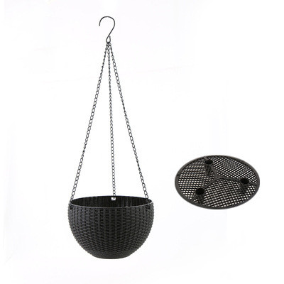 Braided Plant Hanging Basket with Chain, Suitable for Balcony and Garden