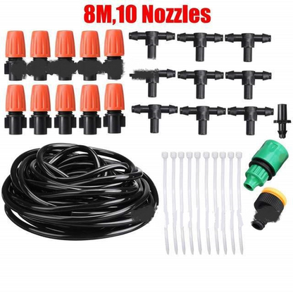 Automated Irrigation System, Drip Watering for Garden Plants