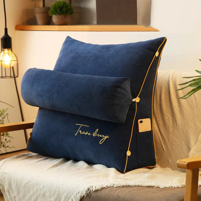 Wedge-Design Back Support Cushion, Adjustable