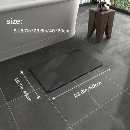 Non-Slip Bath Mat, Diatomite Design