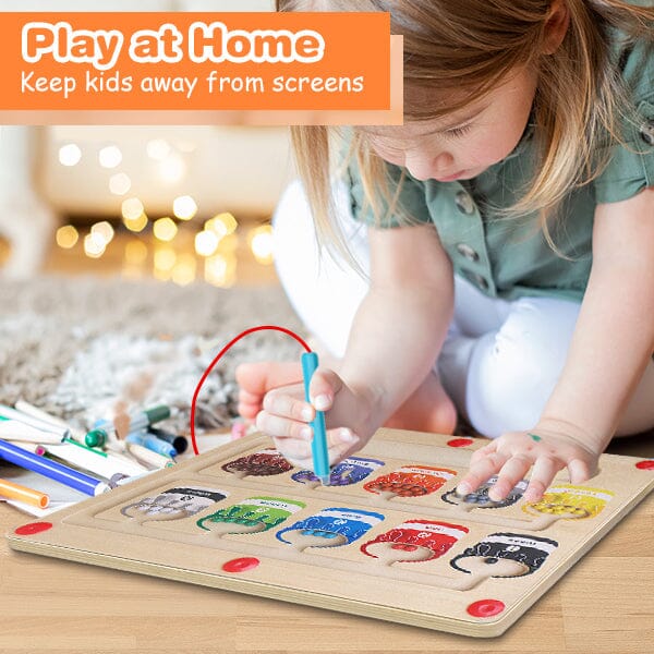 Interactive Magnetic Color and Number Activity, Educational Fun