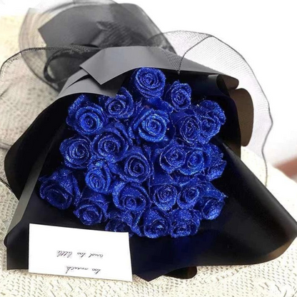 Decorative Glitter Roses For Gifting