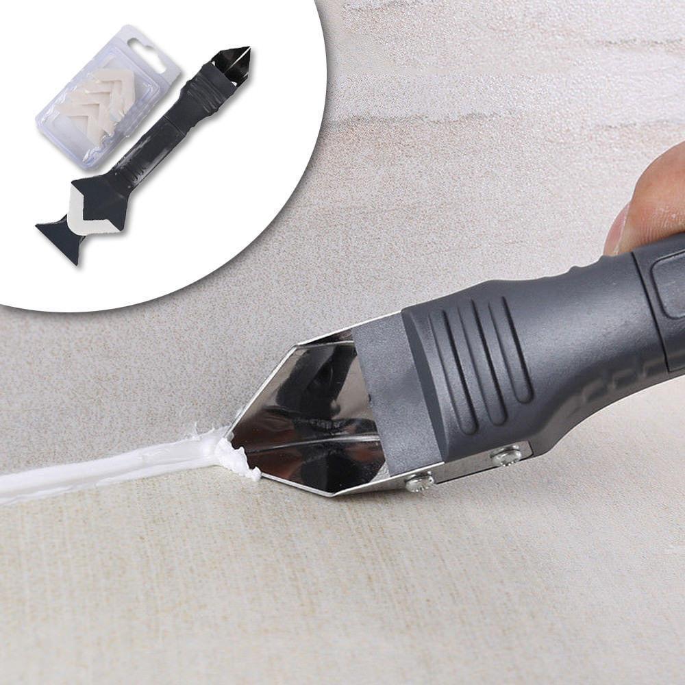 3-in-1 Silicone Caulking Tool Set Domom Remover and Smoother
