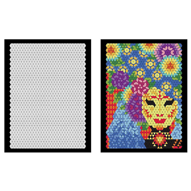 Livre de mosaïque à colorier par numéros, 100 pages, activité artistique