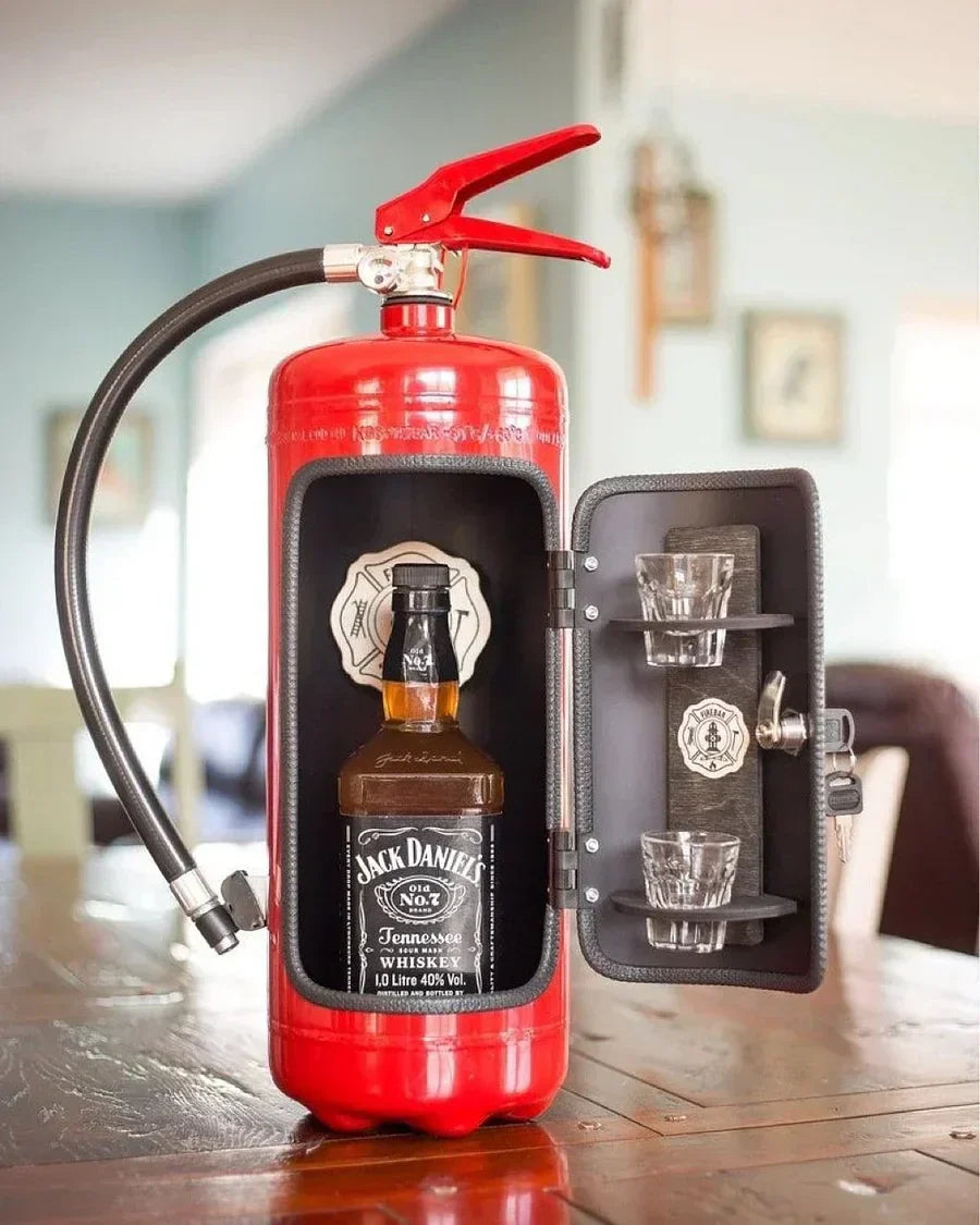 Red FireBar Hidden Mini Bar Stealthy Stylish