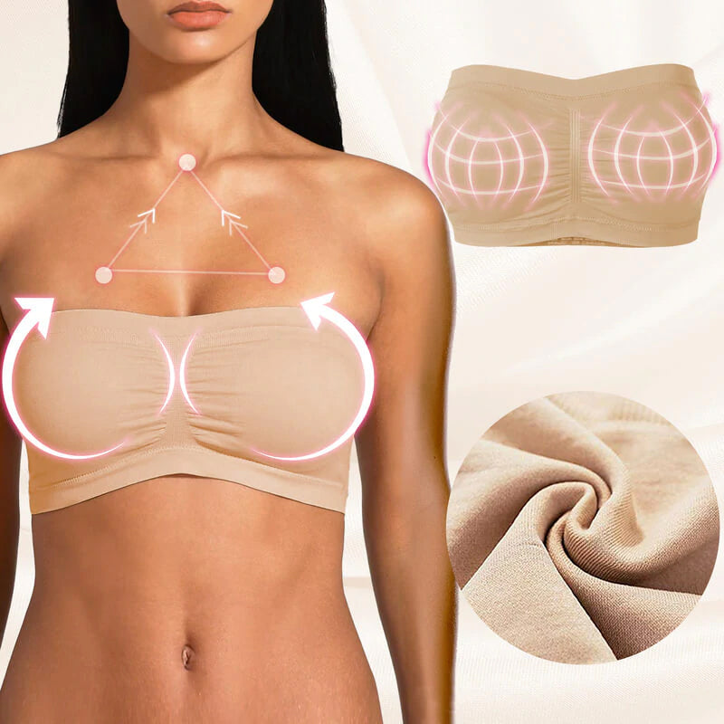 Wireless Strapless Bra  Stretch Fit