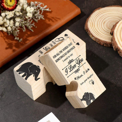 Wooden Friendship Candle Holder Gift Decor