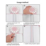 Paper Cutter  Rotating Disc with Multiple Cutting Patterns, 12-in-1