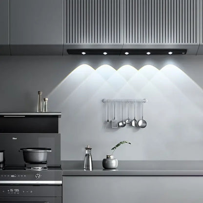Energy-Efficient Under-Cabinet Lighting, Space-Saving Design