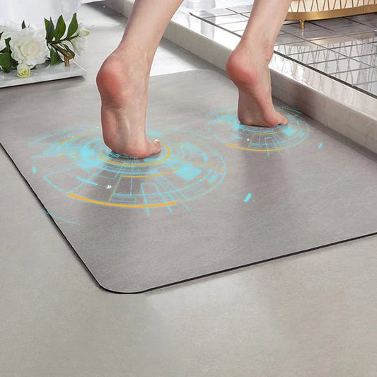 Non-Slip Bath Mat, Diatomite Design