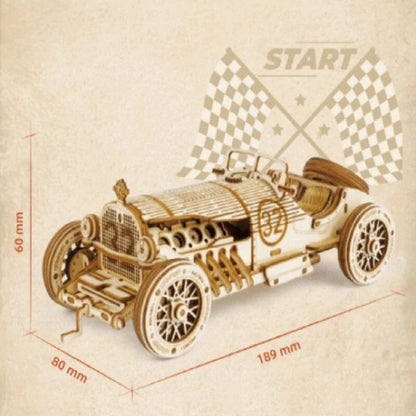 Intricate Wooden Mechanical Model Kit, Engaging Design
