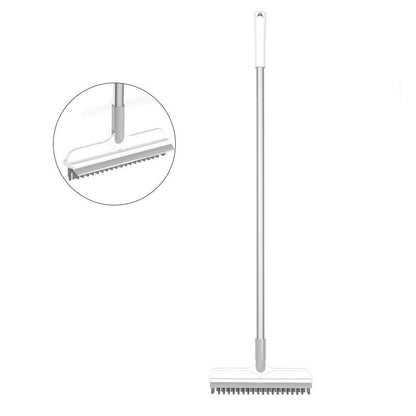 2-in-1 Floor Scrub Brush  V-Shaped Bristles & Rotating Head