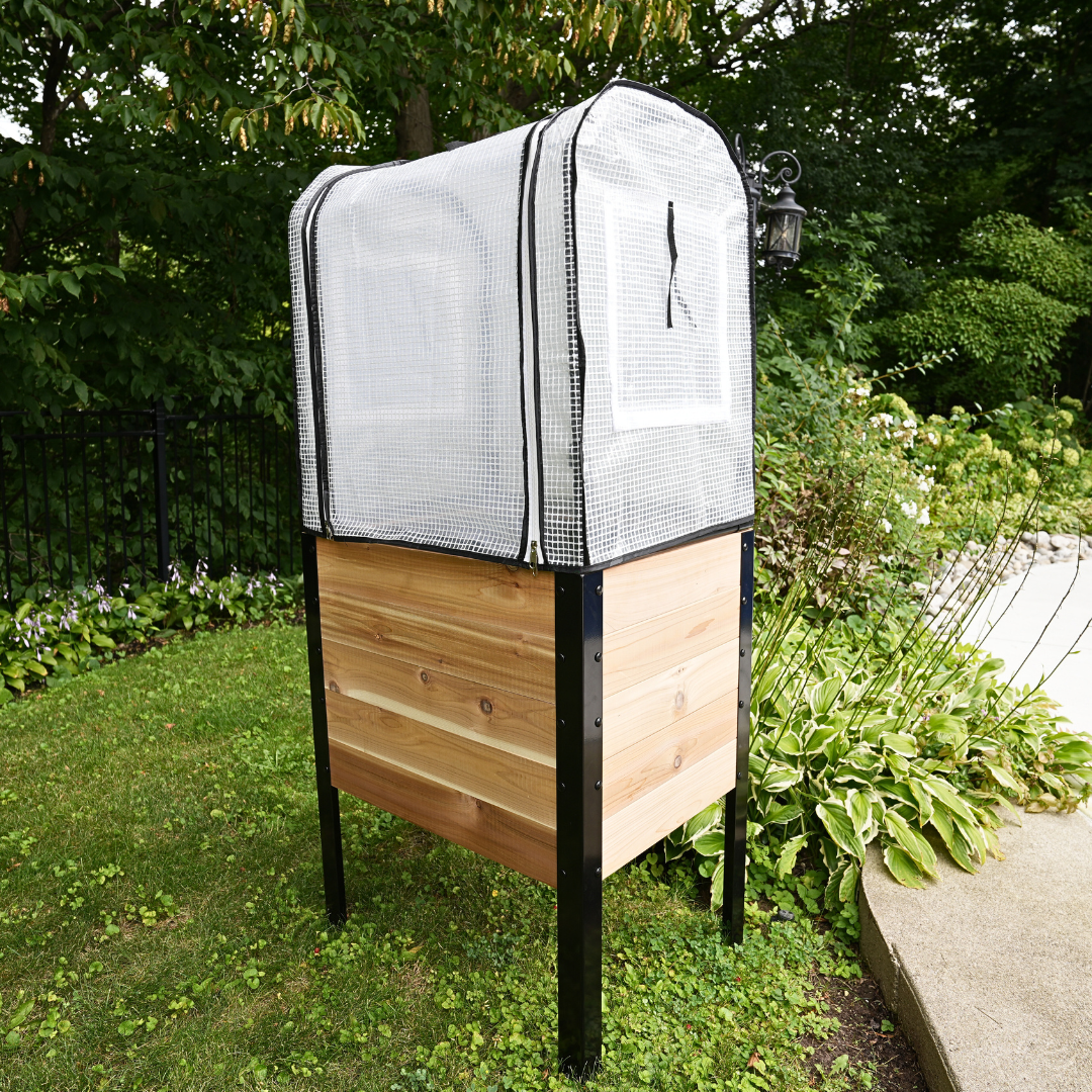 Greenhouse Cover for Planters 24" Tall Protective Frame Set