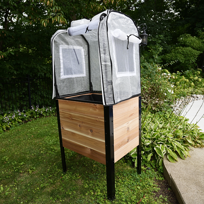 Greenhouse Cover for Planters 24" Tall Protective Frame Set