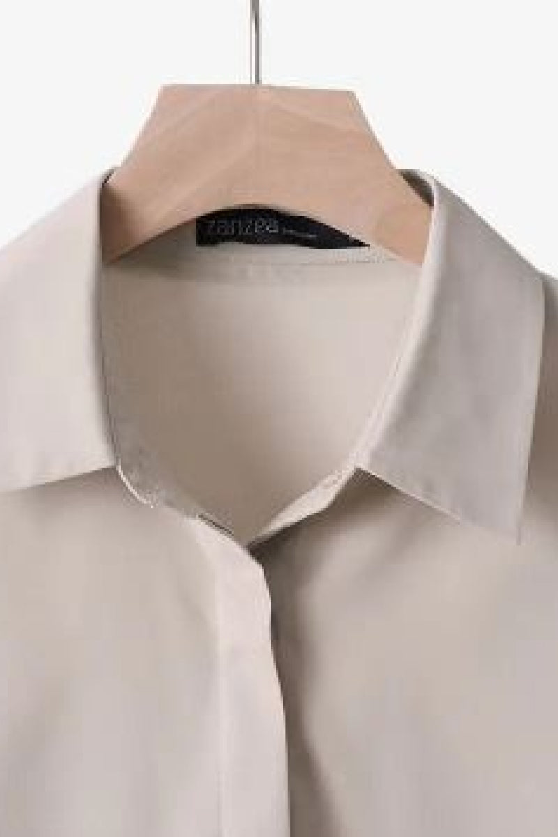 Ensemble décontracté monochrome pour femme | Deux pièces