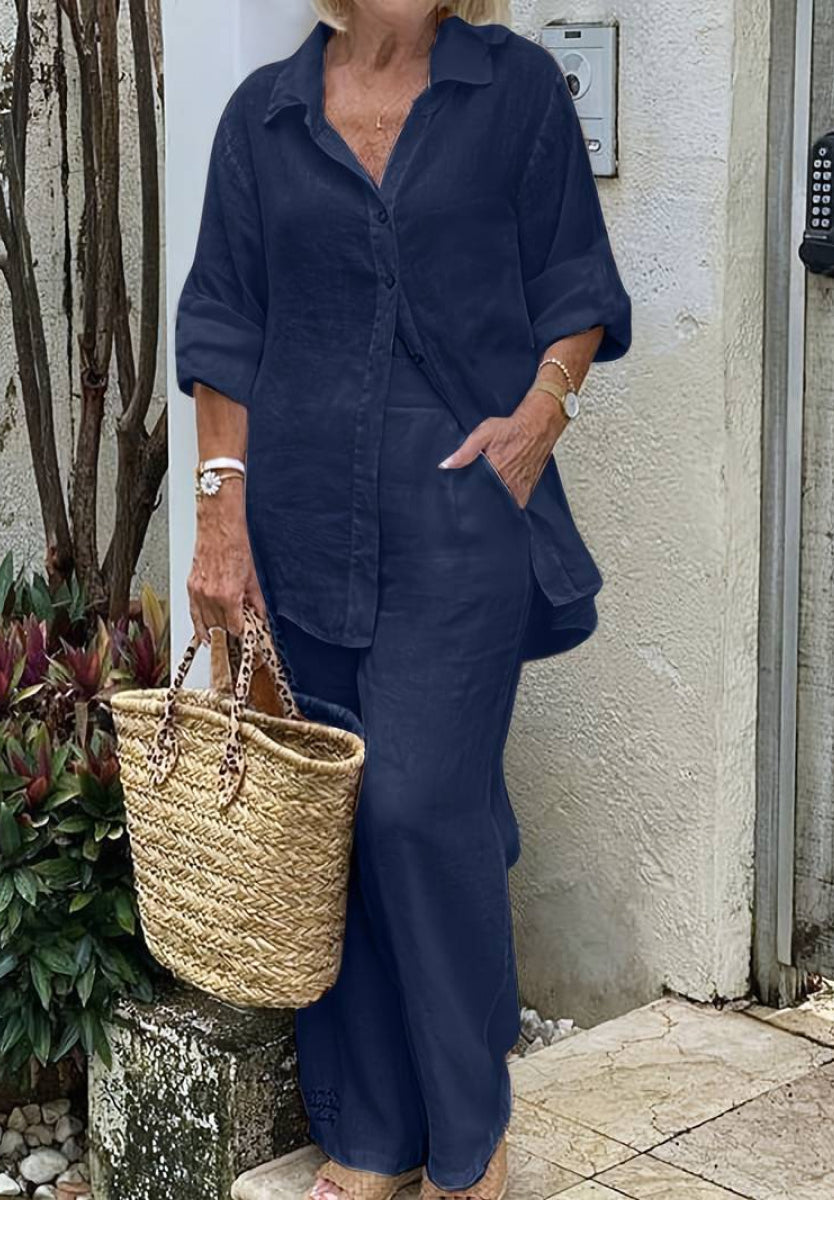 Women's Monochrome Casual Set | Two Pieces