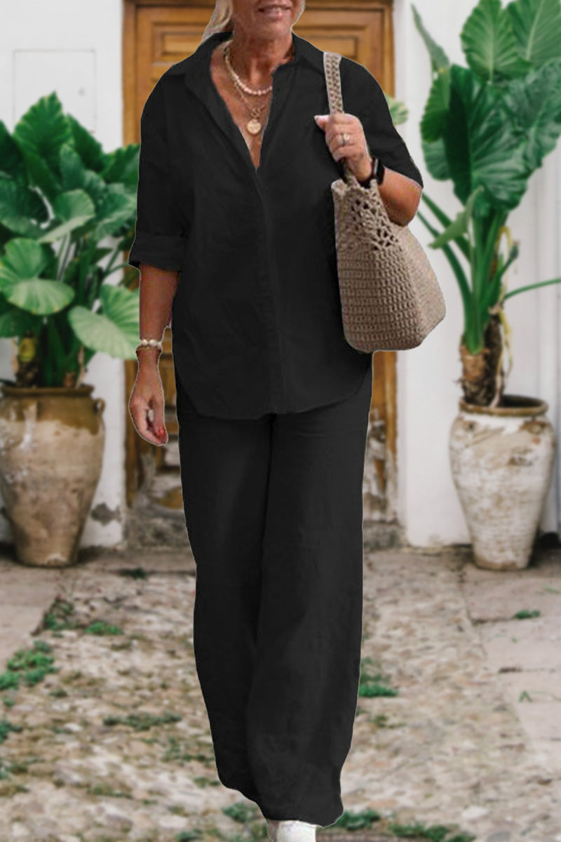 Women's Monochrome Casual Set | Two Pieces
