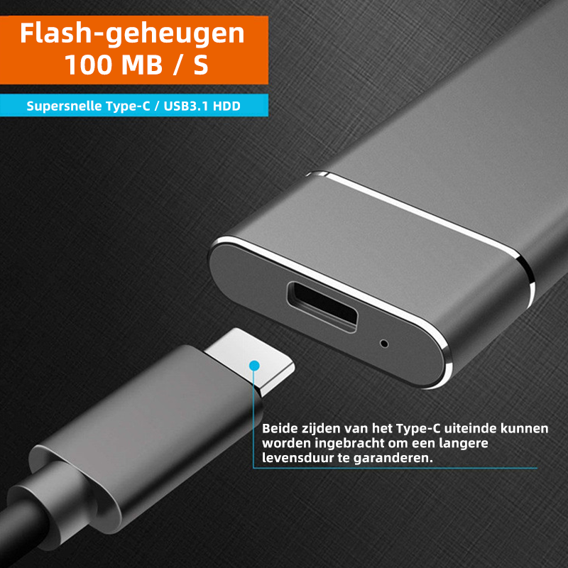 High-Speed External Storage, Compact Design