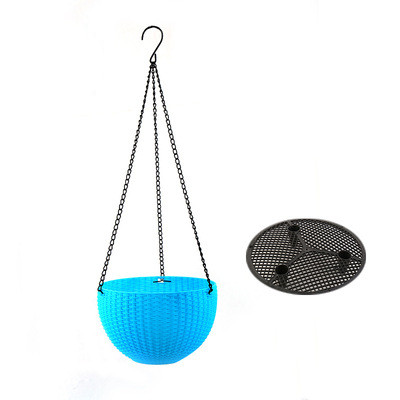 Braided Plant Hanging Basket with Chain, Suitable for Balcony and Garden