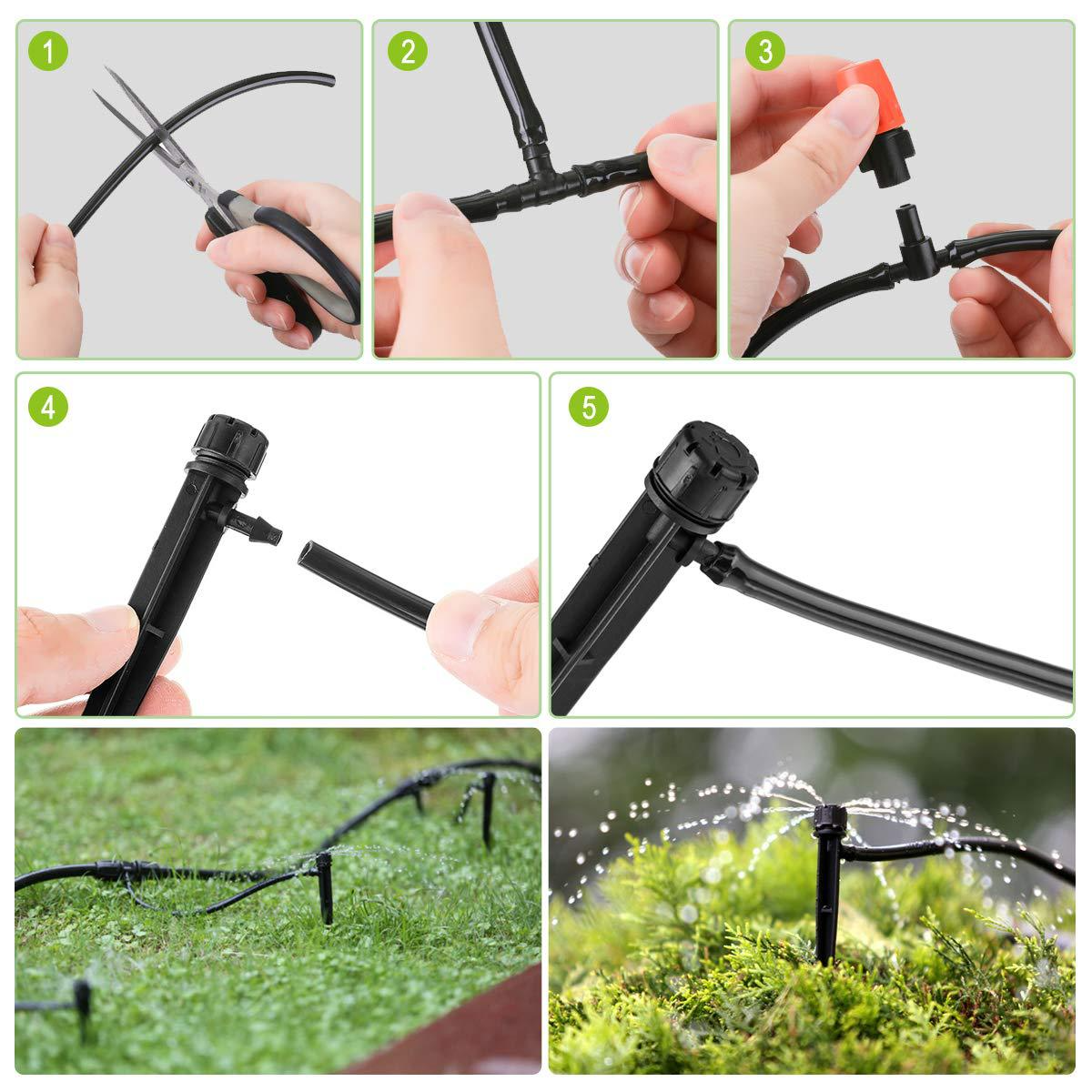 Automated Irrigation System, Drip Watering for Garden Plants