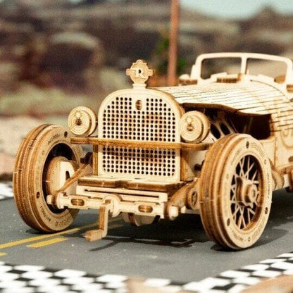 Intricate Wooden Mechanical Model Kit, Engaging Design