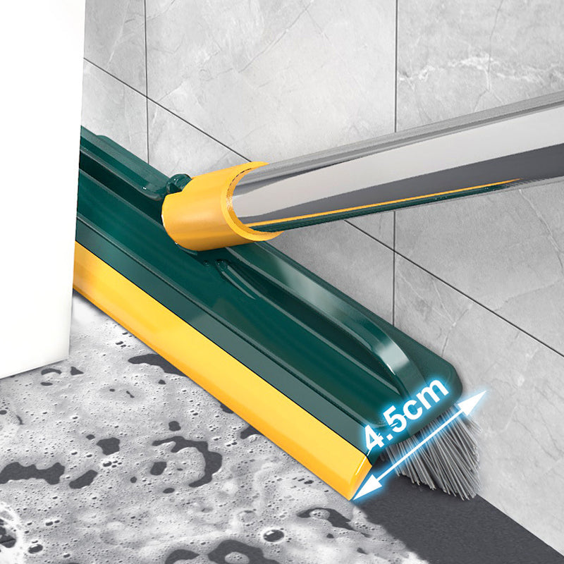 2-in-1 Floor Scrub Brush  V-Shaped Bristles & Rotating Head
