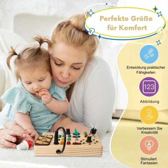 Interactive Montessori Board With LED Sensory Lights