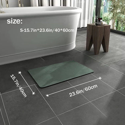 Non-Slip Bath Mat, Diatomite Design