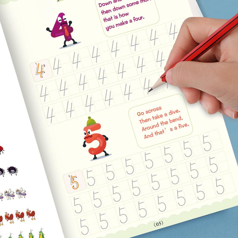 Reusable Handwriting Practice Copybook Magic Pen Set