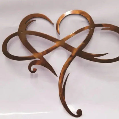 Decorative Iron Wall Art, Infinity Heart Design