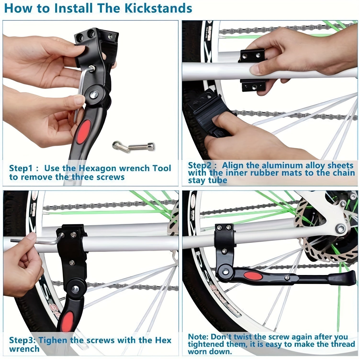 Adjustable Sturdy Bike Kickstand Durable