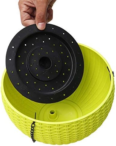 Braided Plant Hanging Basket with Chain, Suitable for Balcony and Garden