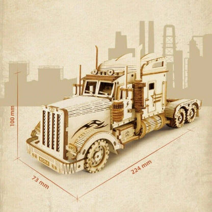 Intricate Wooden Mechanical Model Kit, Engaging Design