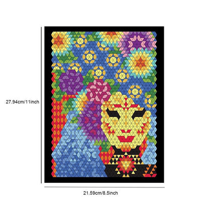 Colour By Numbers Mosaic Book Set 100-Page Artistic Activity